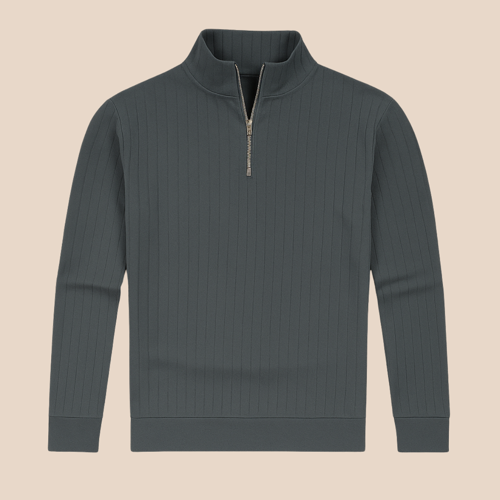 Ashford Pull Homme Demi-Zip