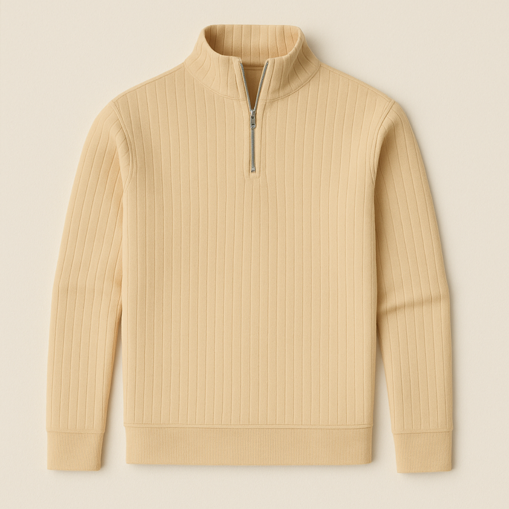 Ashford Pull Homme Demi-Zip