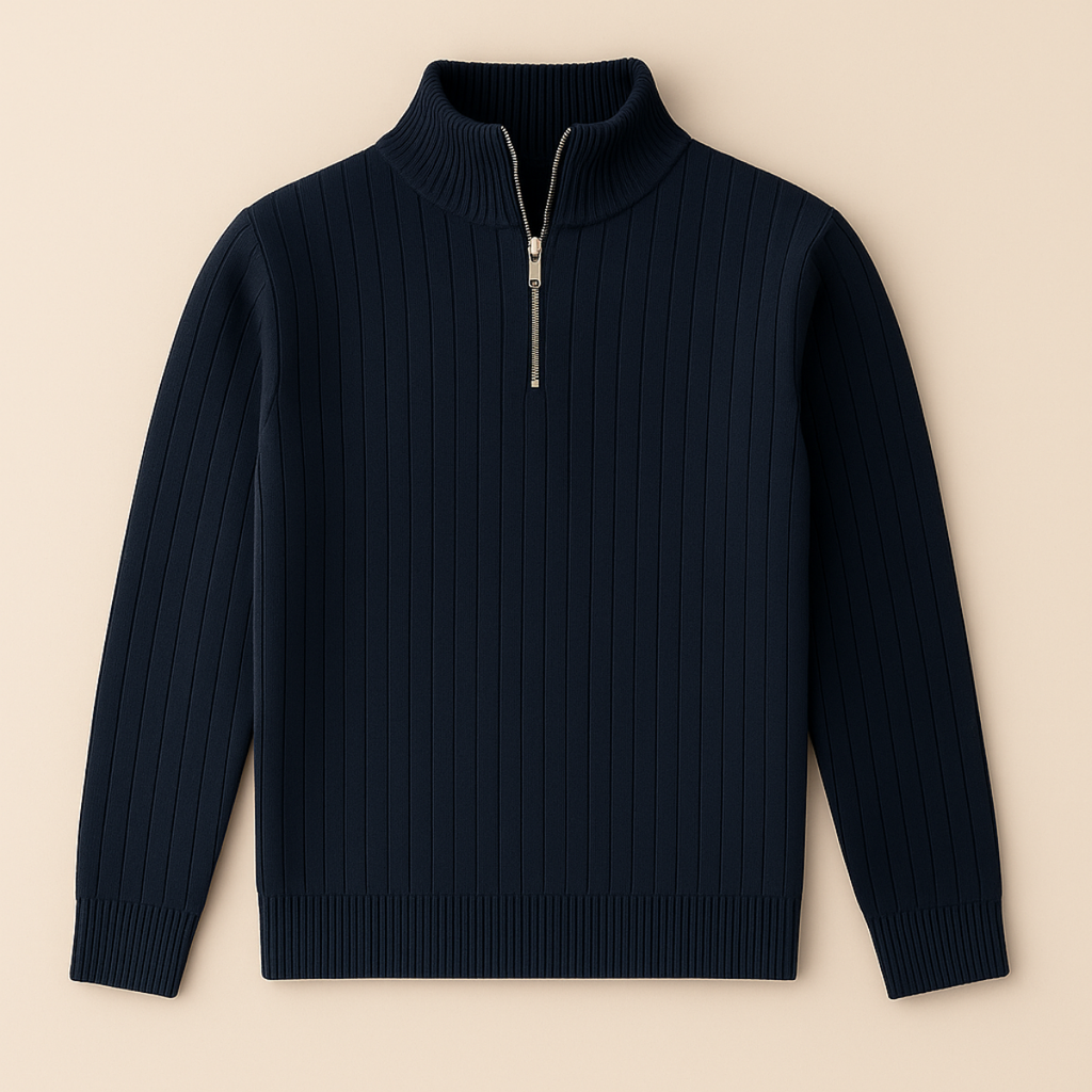 Ashford Pull Homme Demi-Zip