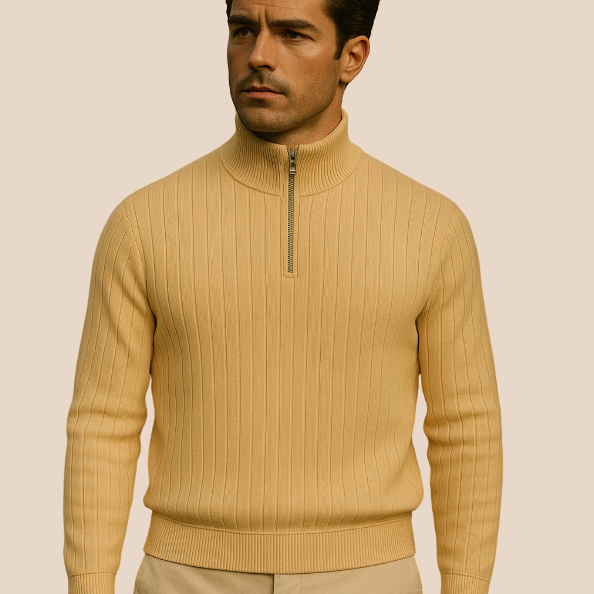 Ashford Pull Homme Demi-Zip