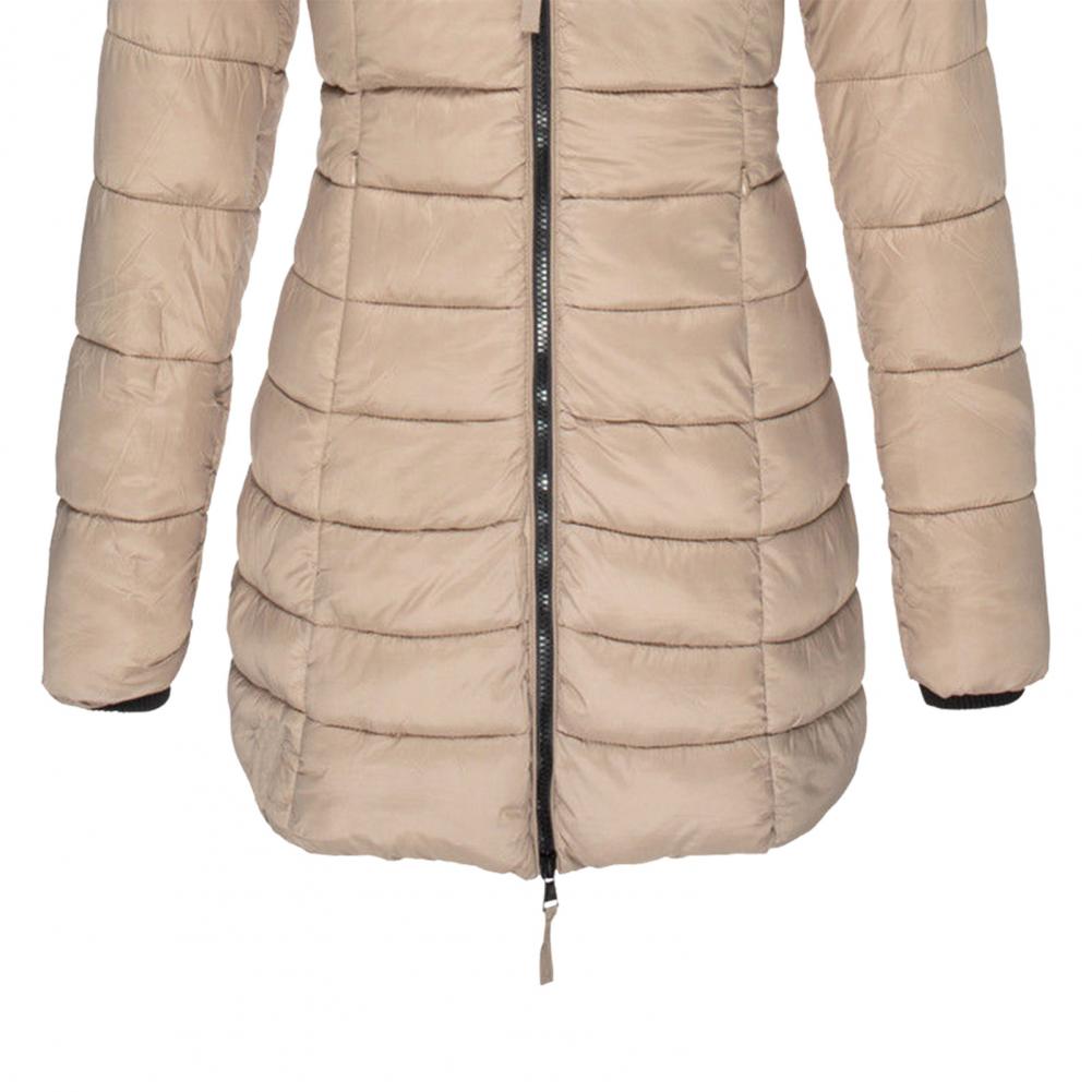 Resee Manteau Long Matelassé Femme à Capuche