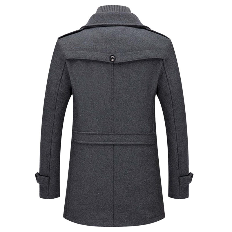 Daniel Manteau Long en Laine pour Homme