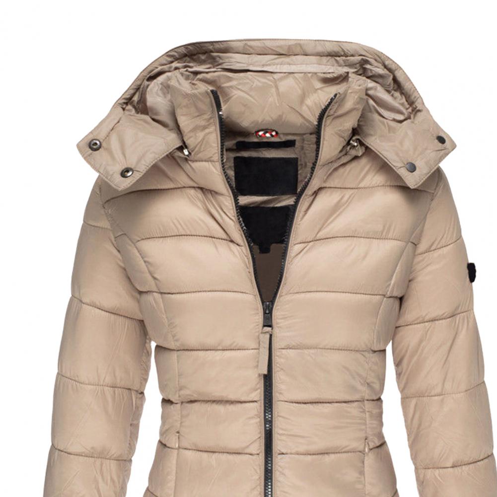 Resee Manteau Long Matelassé Femme à Capuche