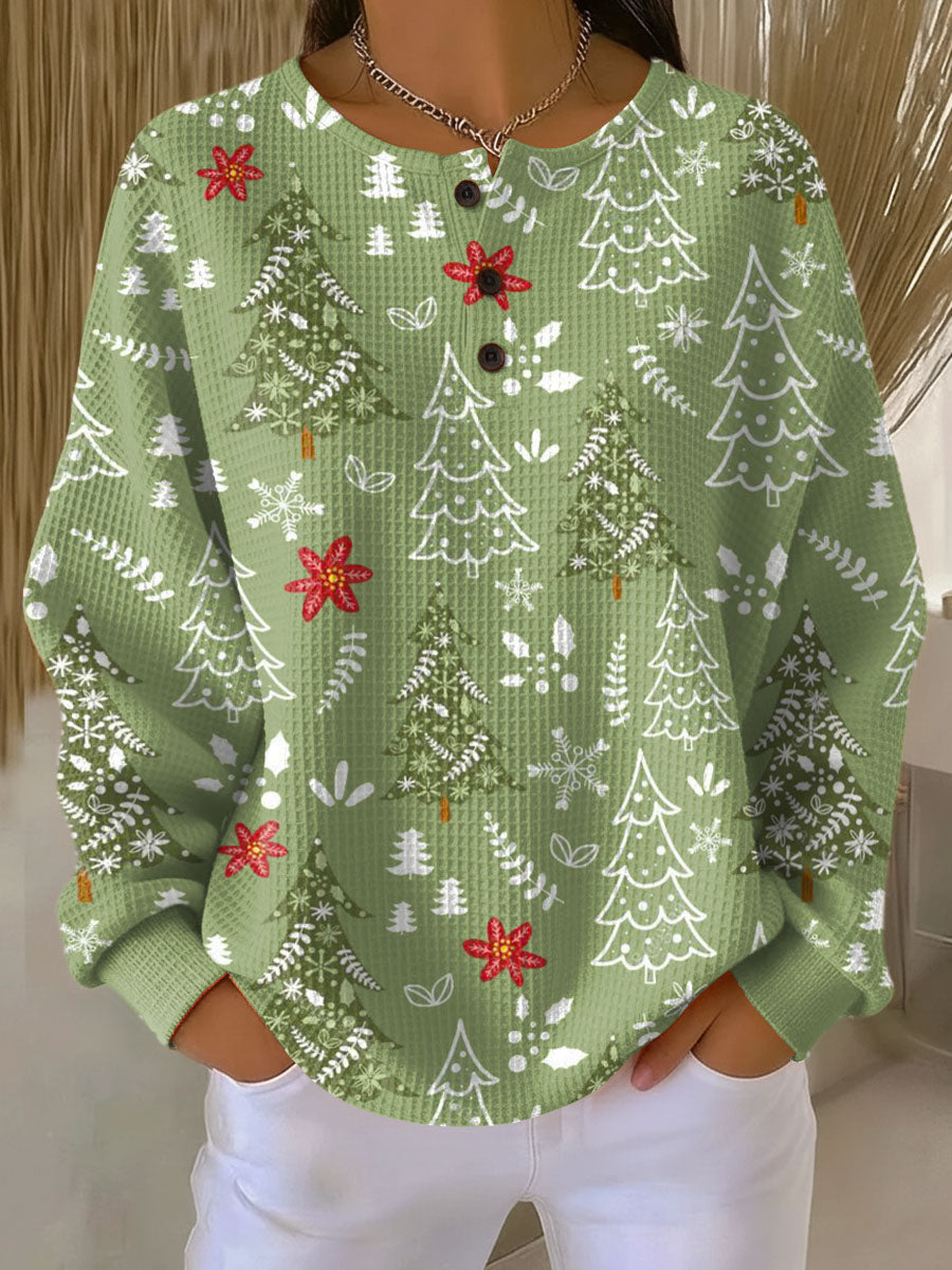 Ingrid - Pull à motif sapin de Noël