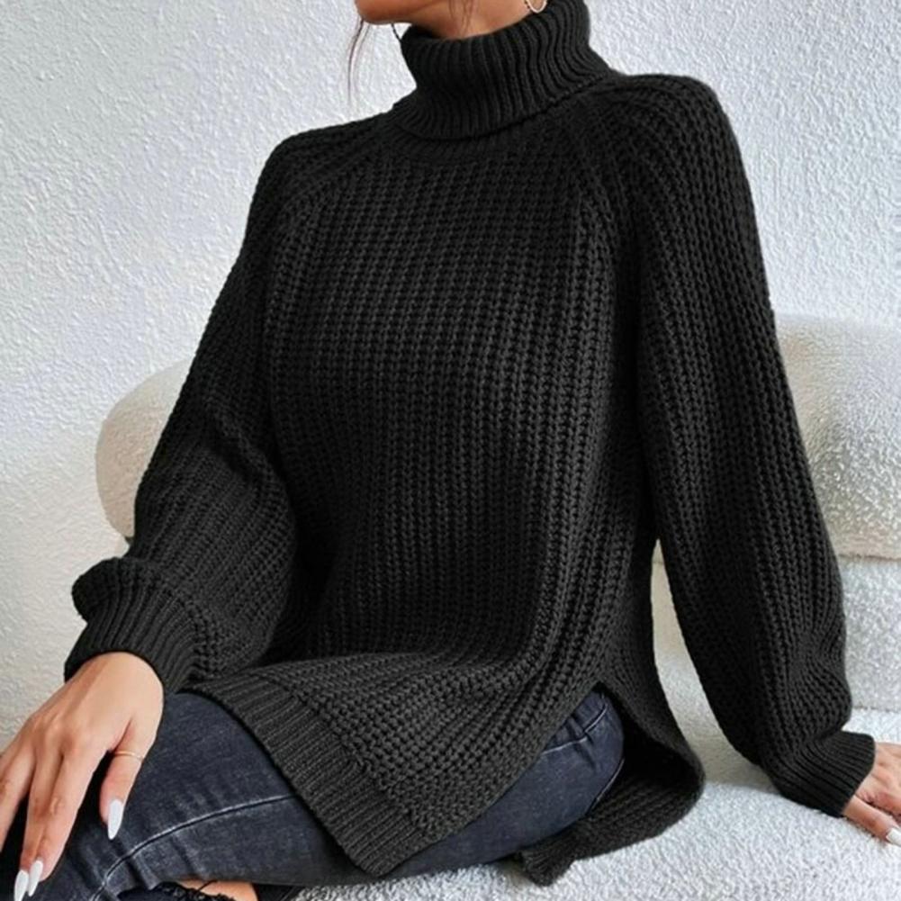 Ashley Pull à Col Roulé en Maille pour Femme