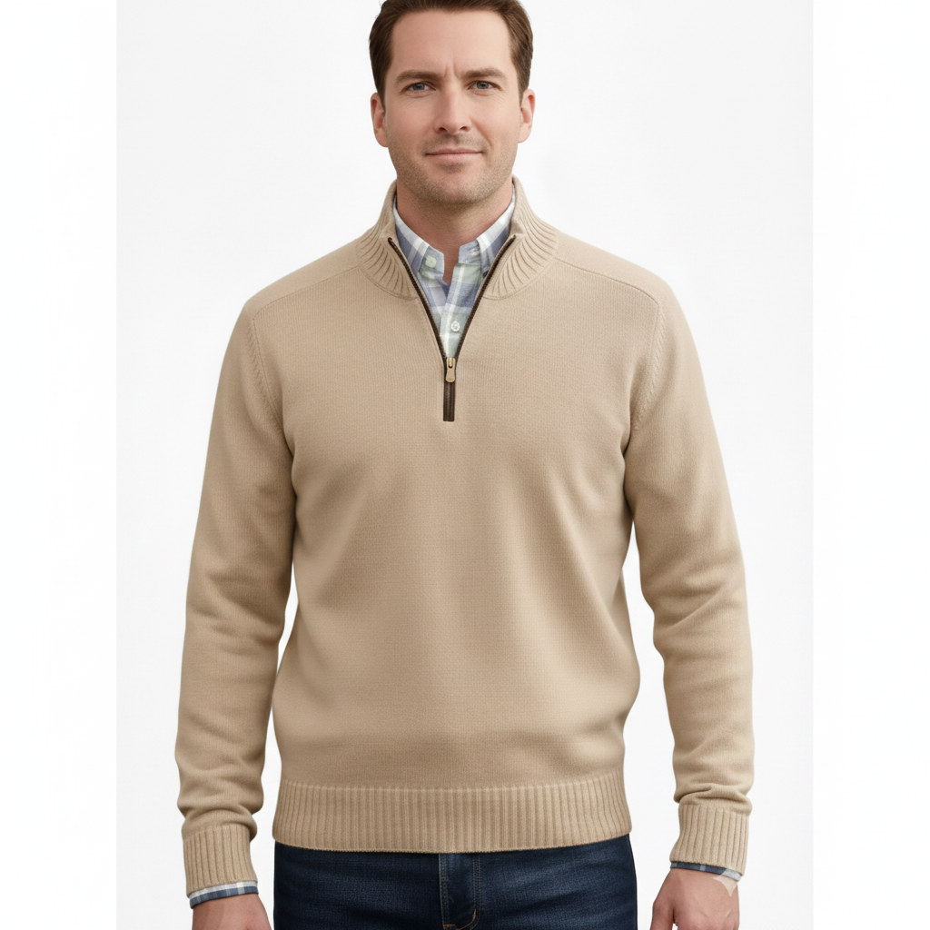 Liam Pull Homme Demi-Zip