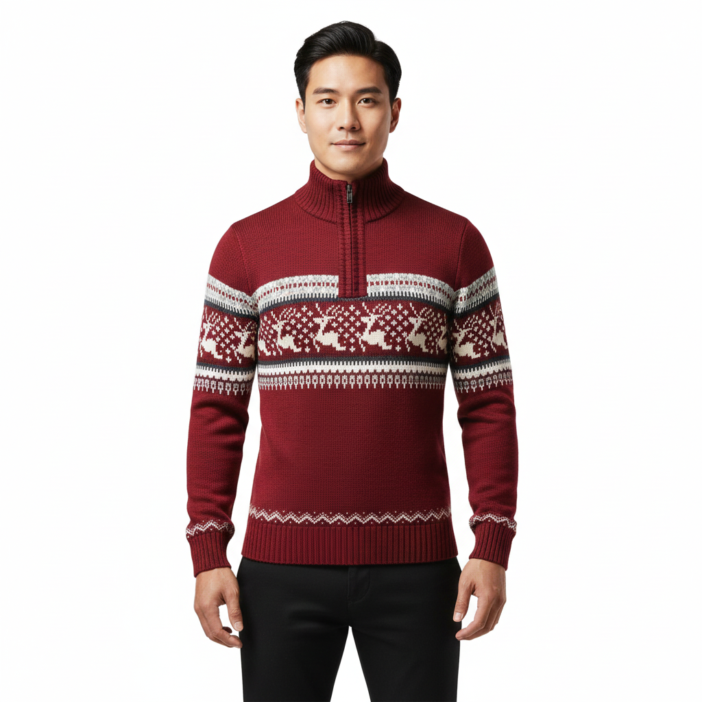 Noah Pull Homme Demi-Zip