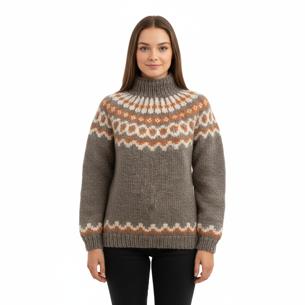 Yssa Pull Islandais Femme