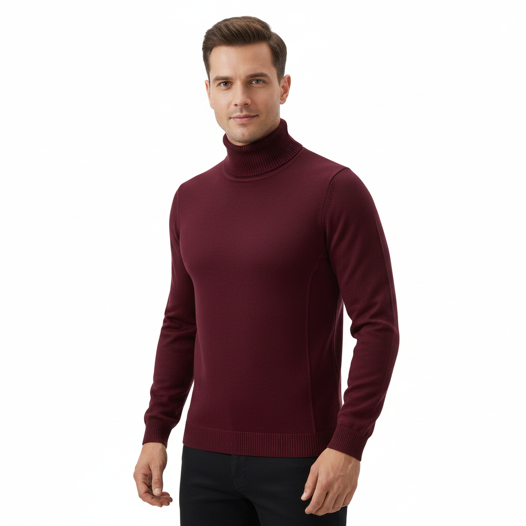 Olsen Pull Col Roulé Homme Slim Fit
