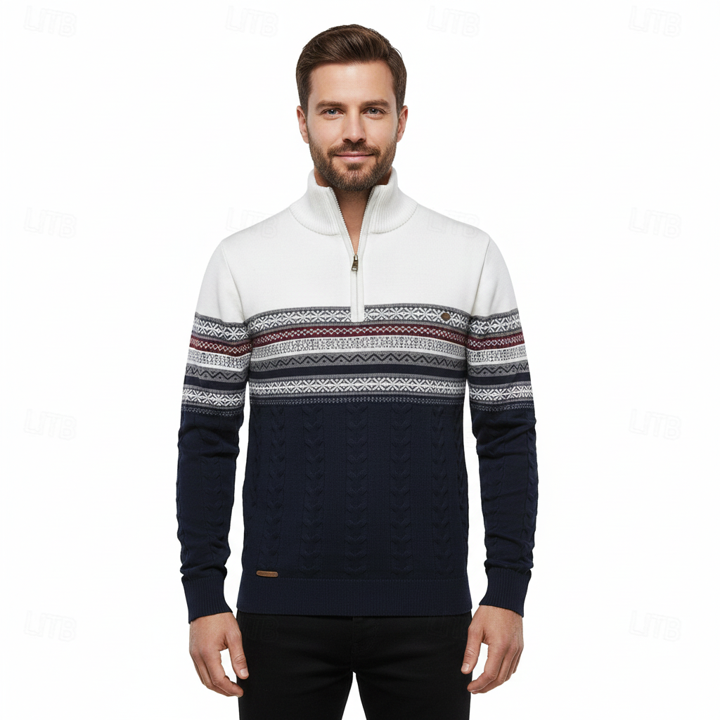 Perry Pull Homme Demi-Zip