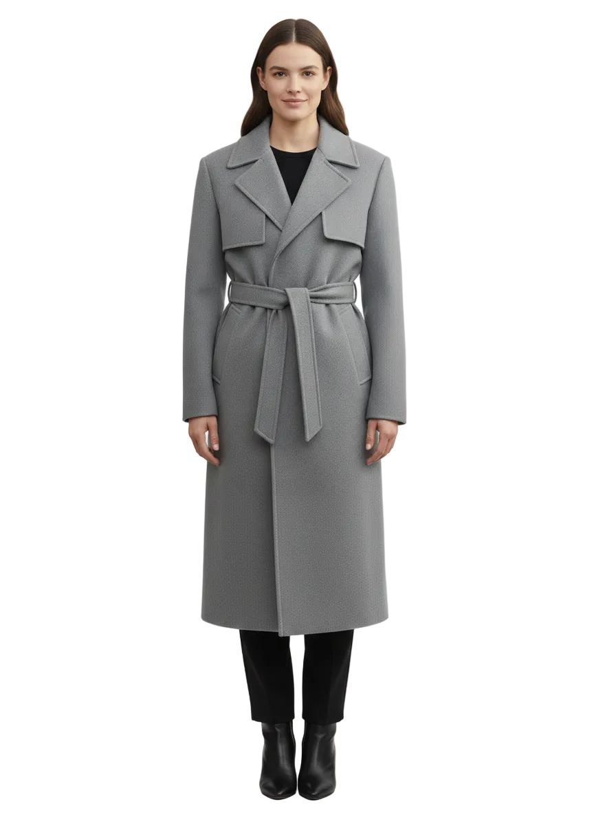 Talitha Manteau Long Femme en Laine