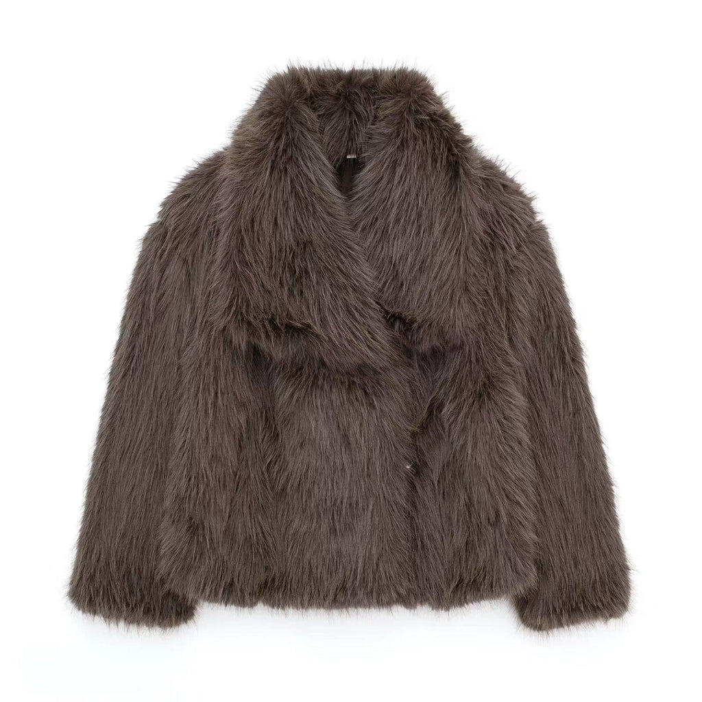 Lene Manteau Femme Faux Fur Luxe