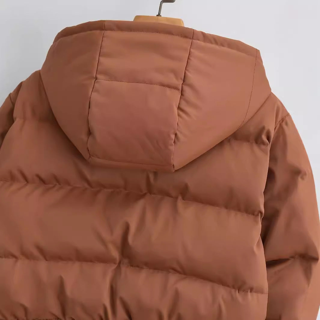 Vina Veste Courte Femme Matelassée à Capuche