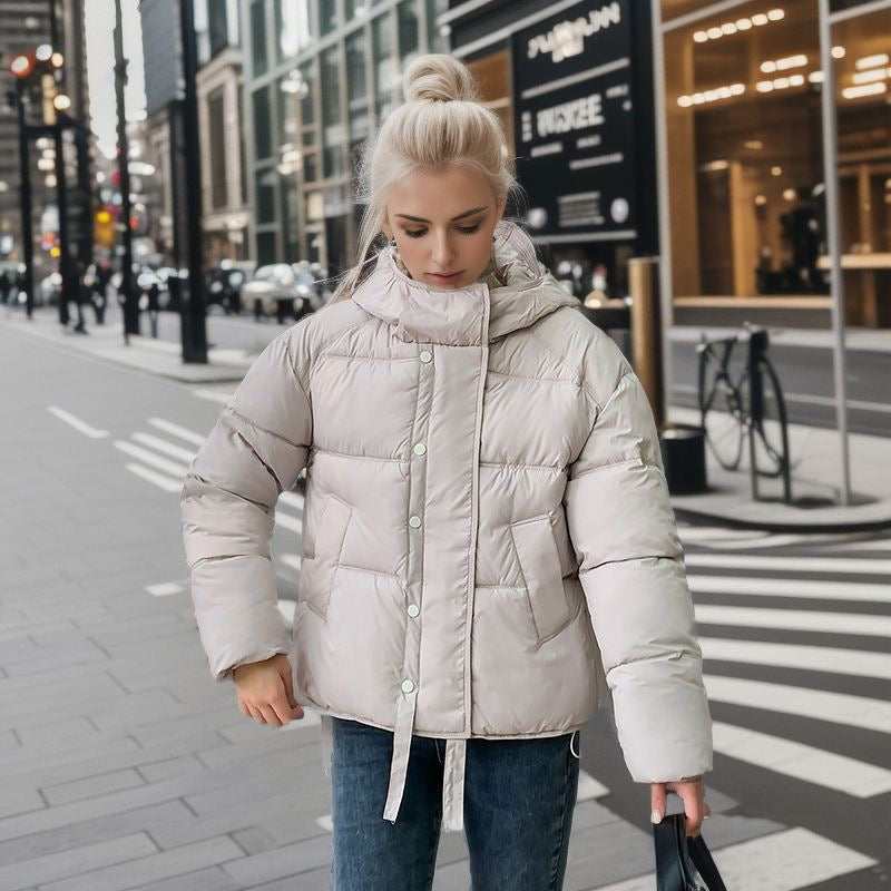 Novie Doudoune Courte Femme à Capuche