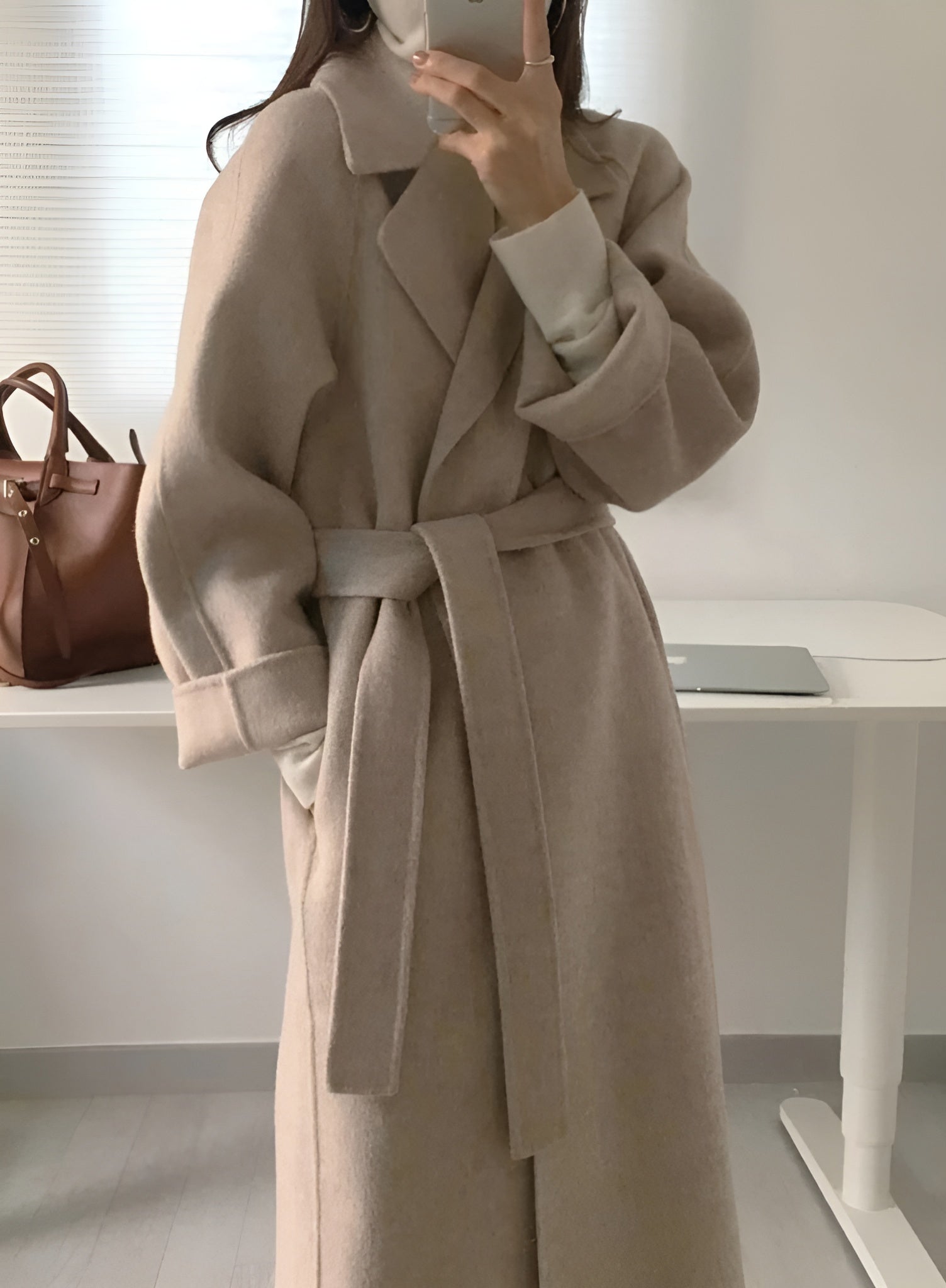 Talitha Manteau Long Femme en Laine