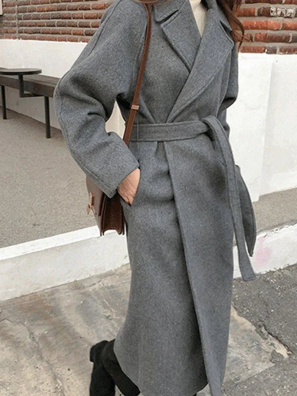 Talitha Manteau Long Femme en Laine