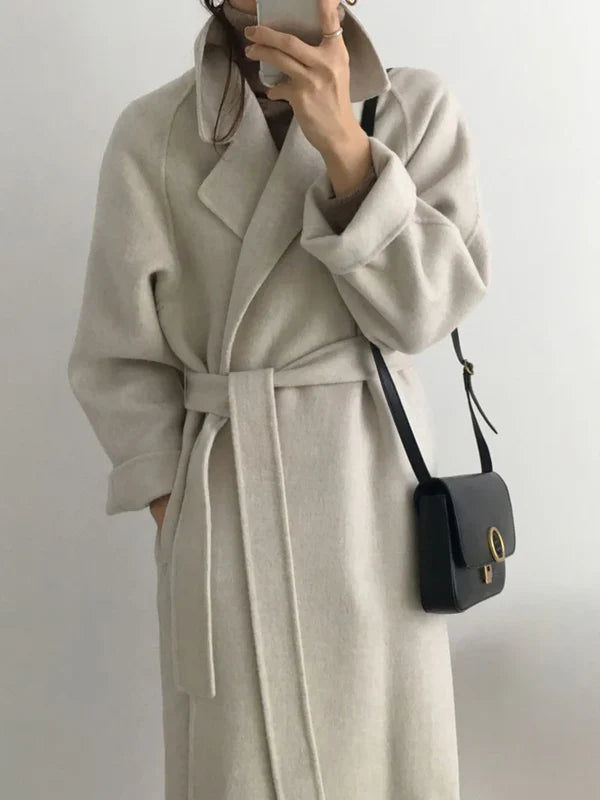 Talitha Manteau Long Femme en Laine