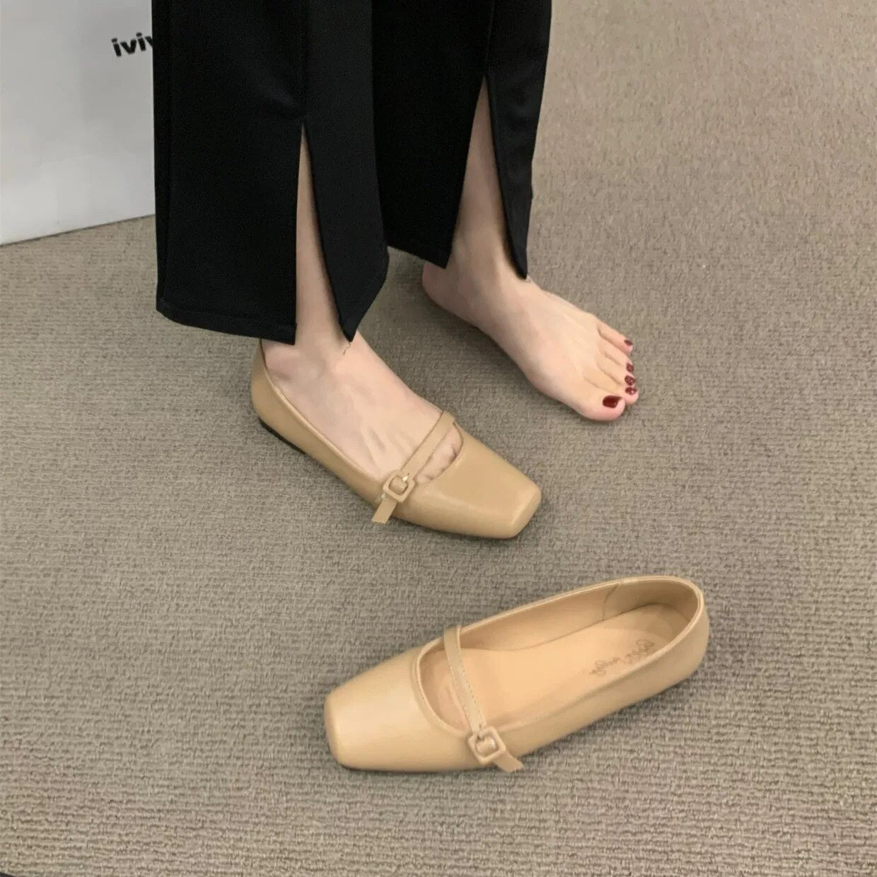 Cyril Chaussures à Talon Plat pour Femme