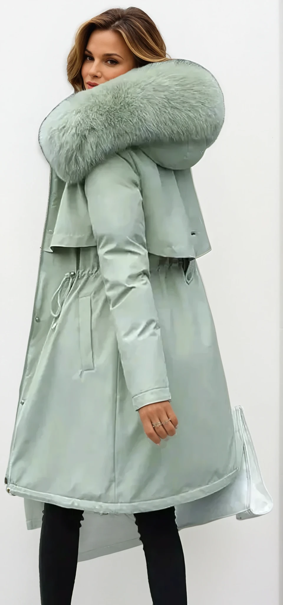 Gillian Manteau Faux Fur Femme