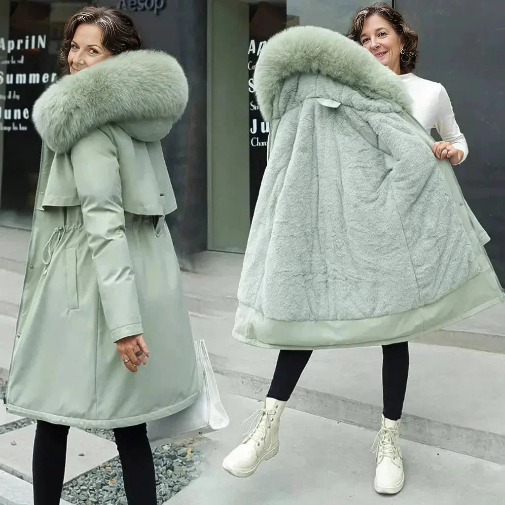 Gillian Manteau Faux Fur Femme