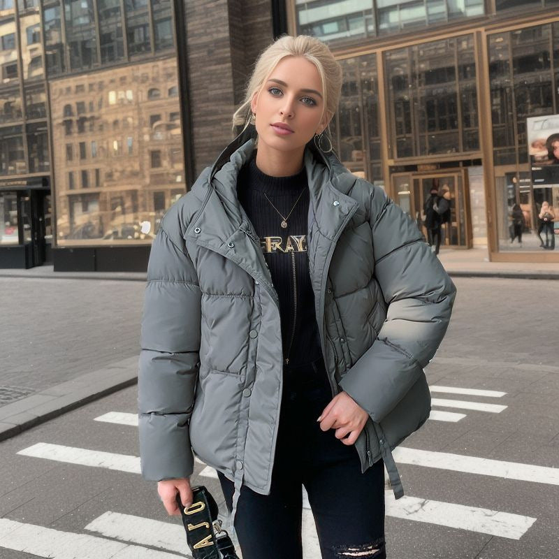 Novie Doudoune Courte Femme à Capuche