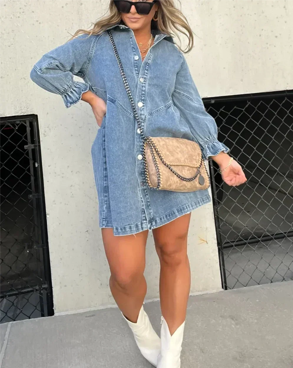 Namy Robe en Jean Femme