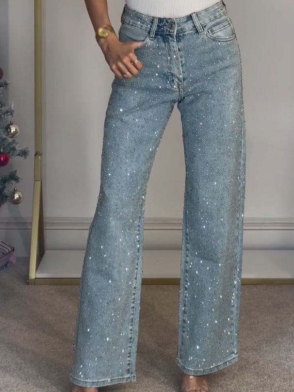 Rachel Jean Taille Haute Scintillant pour Femme