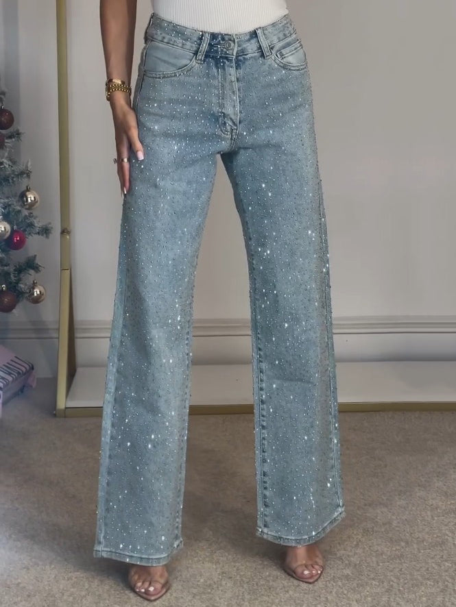 Rachel Jean Taille Haute Scintillant pour Femme
