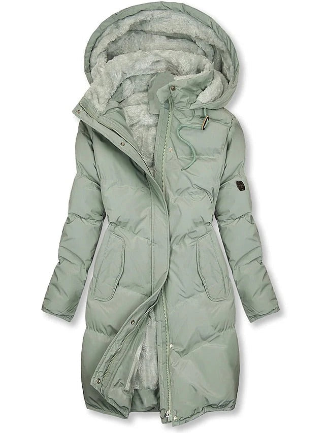 Charm Manteau d’Hiver Long Femme Matelassé