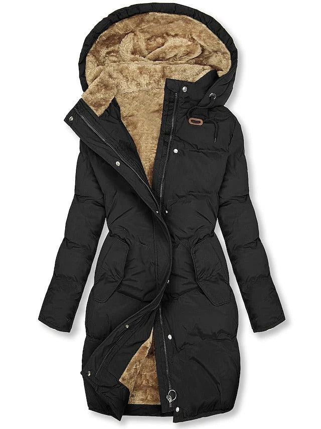 Charm Manteau d’Hiver Long Femme Matelassé