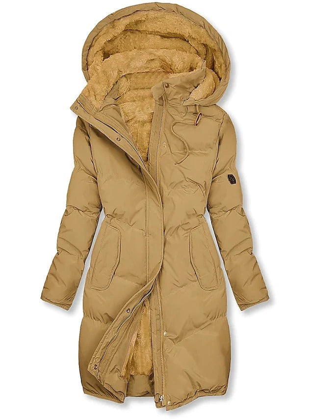 Charm Manteau d’Hiver Long Femme Matelassé