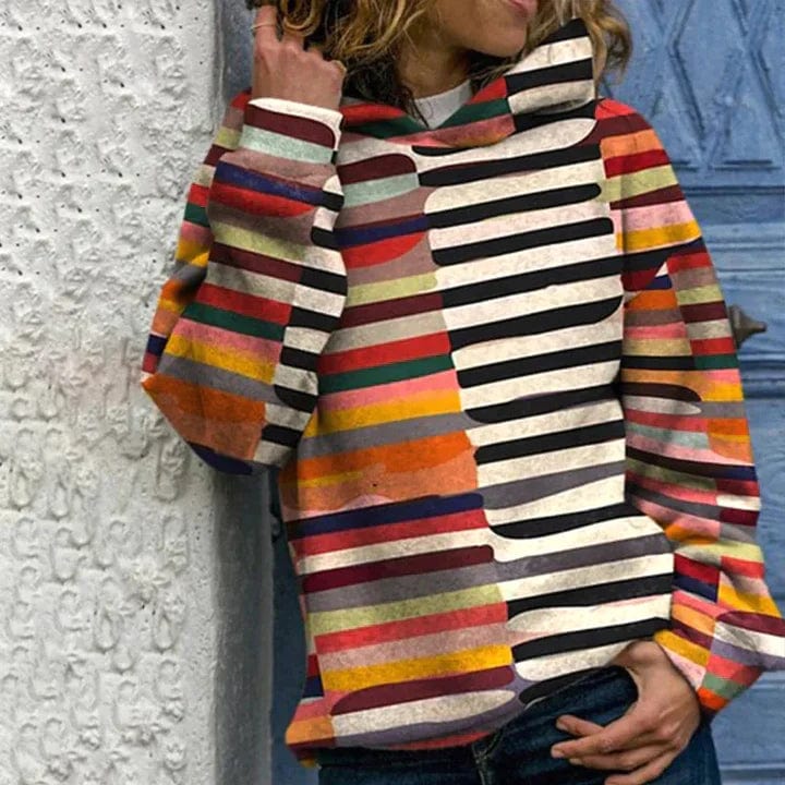 Savannah Pull Femme en Maille Rétro