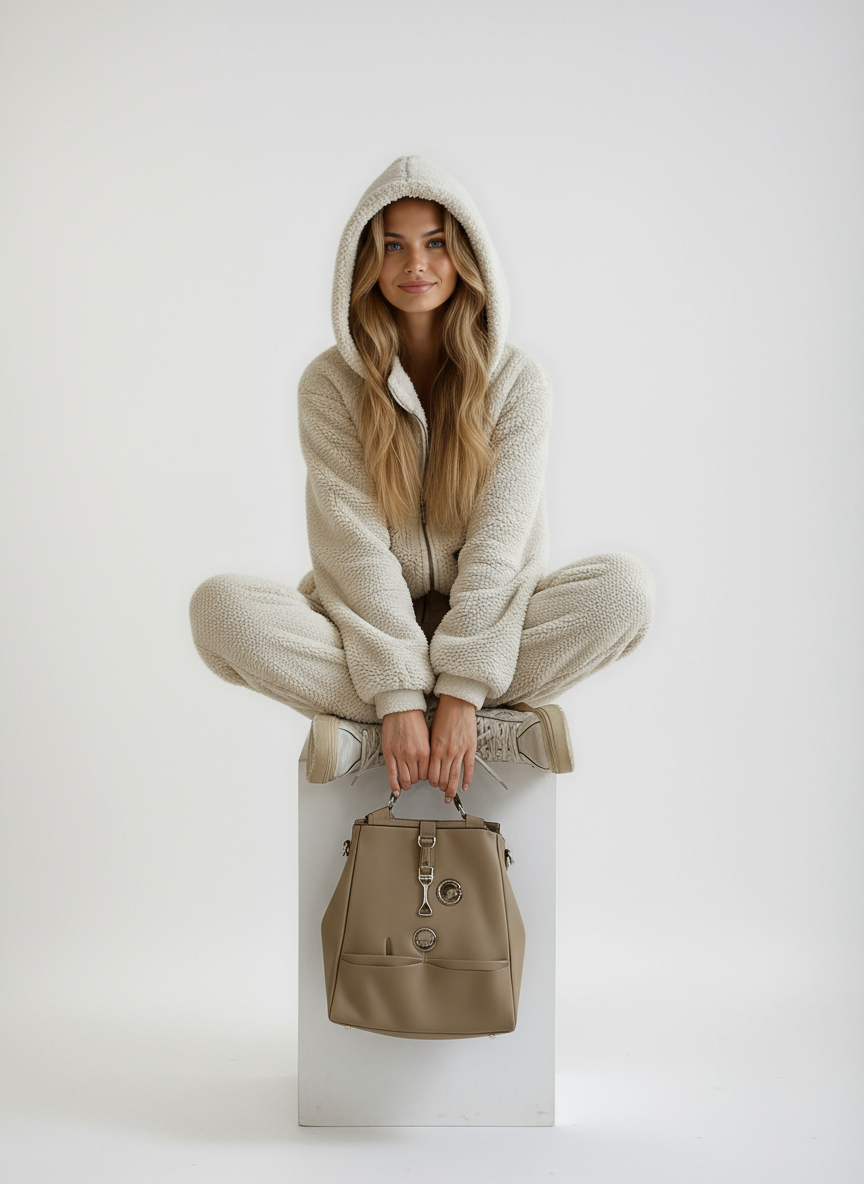 Madelyn Ensemble d’Intérieur Femme en Polaire Teddy
